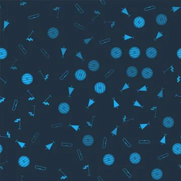 Set Medieval bow, flag, Round wooden shield and on seamless pattern. Vector Stock Illustration