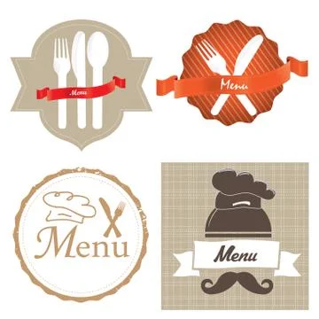 Set of Menu designs Stock Illustration