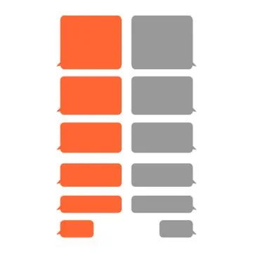 Set message bubbles icons for communication, chat etc . Speech vector bubbles Stock Illustration