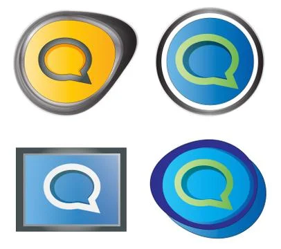 Set of message icons Illustration