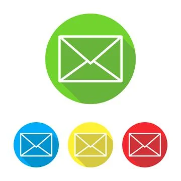 Set of message icons Stock Illustration