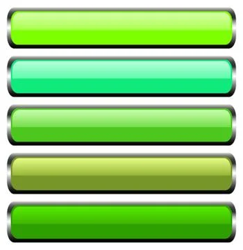 Set of metal buttons Stock Illustration