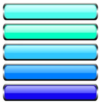 Set of metal buttons Stock Illustration