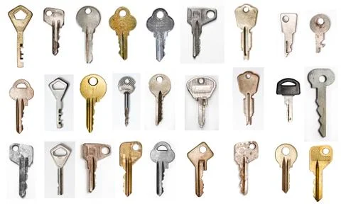 Set metal key Stock Photos