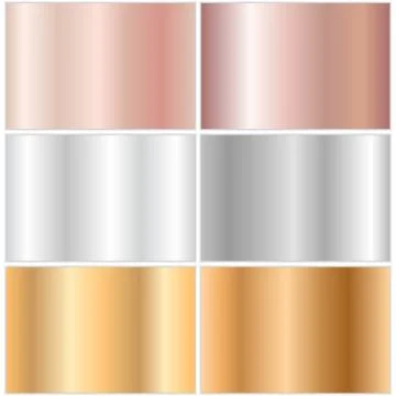 Set of metal plates Stock Illustration