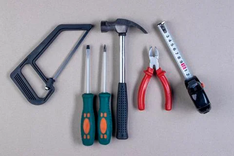 Set of metalwork tools. Foto stock