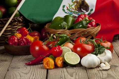 Set of mexican vegetables Foto stock