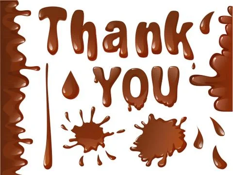 Set of Milk Chocolate splashes Stock Illustration