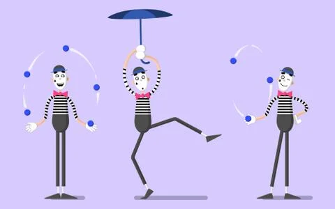 A set of mimes 04 Illustration