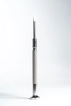 A set of mini screwdrivers isolated Stock Photos