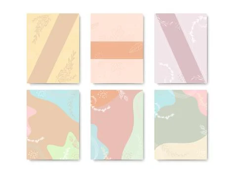 Set of minimal template. Stock Illustration