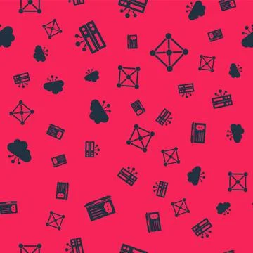 Set Mining bitcoin from laptop, Server, Cryptocurrency cloud mining and イラスト素材