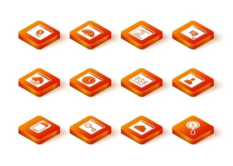 Set Mobile phone, Secure your site with HTTPS, SSL, Cloud technology data t.. Illustrazione stock