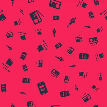 Set Mobile with wi-fi wireless, Radio, Transfer files and No audio jack on se イラスト素材