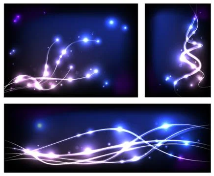 Set of modern abstract backgrounds Illustrazione stock