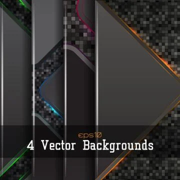 Set of modern backgrounds Stock Illustration