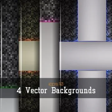 Set of modern backgrounds 스톡 일러스트