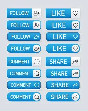 Set of modern buttons, Different gradient. Click the gradient button. Illustrazione stock