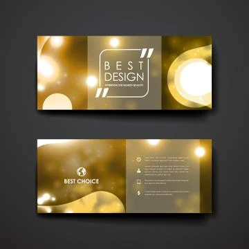 Set of modern design banner template in neon molecule structure style イラスト素材