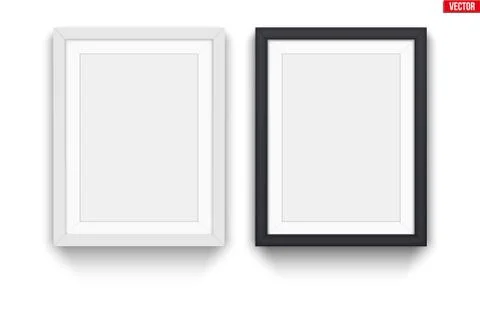 Set of modern picture frames Stock Illustration