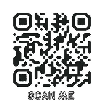 Set of modern QR code vector elements with &amp;quot;Scan Me&amp;quot; Stock Illustration