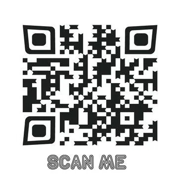 Set of modern QR code vector elements with &amp;quot;Scan Me&amp;quot; Stock Illustration