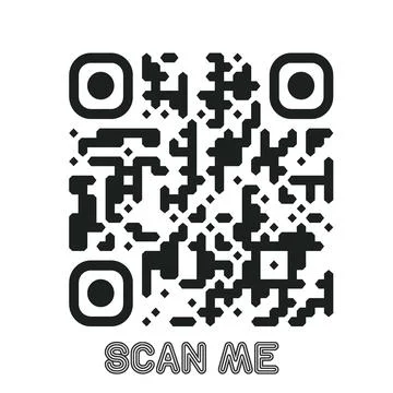 Set of modern QR code vector elements with &amp;quot;Scan Me&amp;quot; Stock Illustration