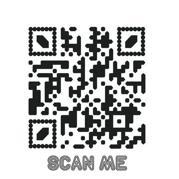 Set of modern QR code vector elements with &amp;quot;Scan Me&amp;quot; Stock Illustration