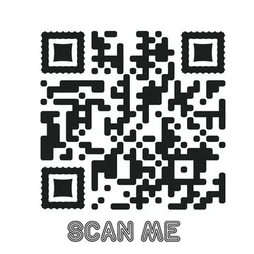 Set of modern QR code vector elements with &amp;quot;Scan Me&amp;quot; Stock Illustration