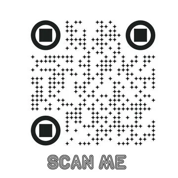 Set of modern QR code vector elements with &amp;quot;Scan Me&amp;quot; Stock Illustration
