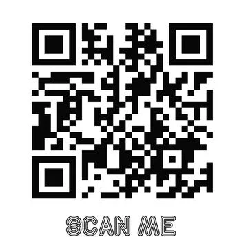 Set of modern QR code vector elements with &amp;quot;Scan Me&amp;quot; Stock Illustration