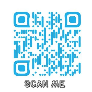 Set of modern QR code vector elements with &amp;quot;Scan Me&amp;quot; Stock Illustration