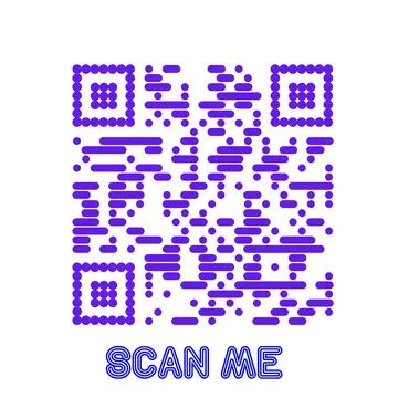 Set of modern QR code vector elements with &amp;quot;Scan Me&amp;quot; Stock Illustration