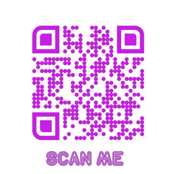 Set of modern QR code vector elements with &amp;quot;Scan Me&amp;quot; Stock Illustration