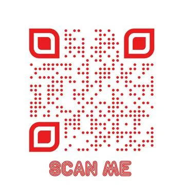Set of modern QR code vector elements with &amp;quot;Scan Me&amp;quot; Stock Illustration