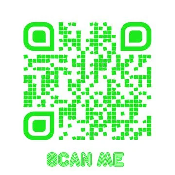Set of modern QR code vector elements with &amp;quot;Scan Me&amp;quot; Stock Illustration