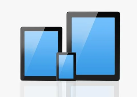 Set of Modern Smartphone &amp; notebook Stock Illustration