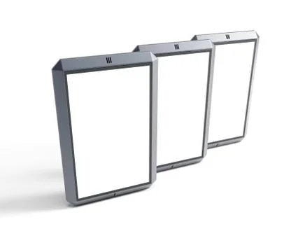 Set of modern touchscreen smartphones Stock Illustration