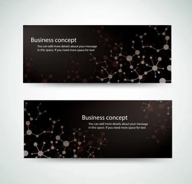 Set molecule background genetic and-chemical compounds medical Stock Illustration