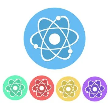 Set of Molecule Icon Button stock vector Stock Illustration