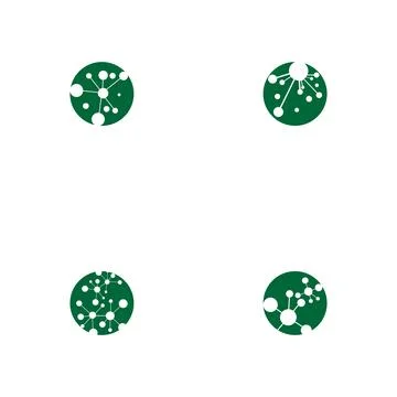 Set Molecule symbol logo template vector illustration design Stock Illustration