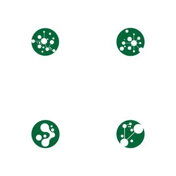 Set Molecule symbol logo template vector illustration design Stock Illustration