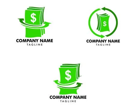 Set of Money exchange logo template, Currency exchange vector design, Excha.. Stock Illustration