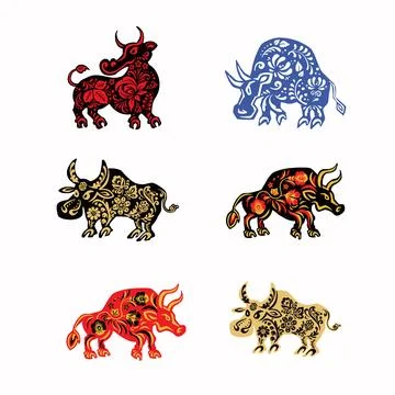 Set of Monkeys with retro ethno vector illustration eps 10 Stock Illustration