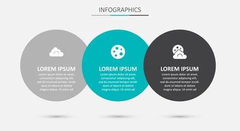 Set Moon, Cloud and with moon. Business infographic template. Vector 스톡 일러스트