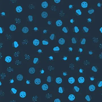 Set Moon, Sunset, Cloud with rain and Wind on seamless pattern. Vector イラスト素材