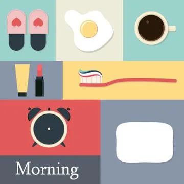 Set for the morning Stock Illustration