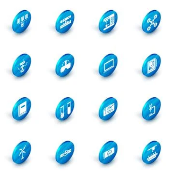 Set Motion sensor, Coffee machine, Drone flying, Robot, User manual, Virtual Stock Illustration