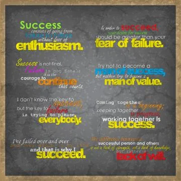 Set of motivational background Stock Illustration