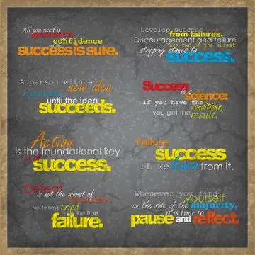 Set of motivational background 스톡 일러스트